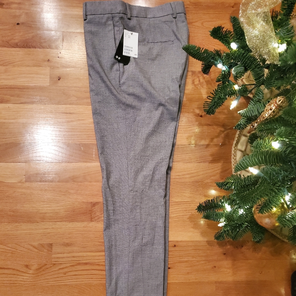 H and M Gray Suit Pants